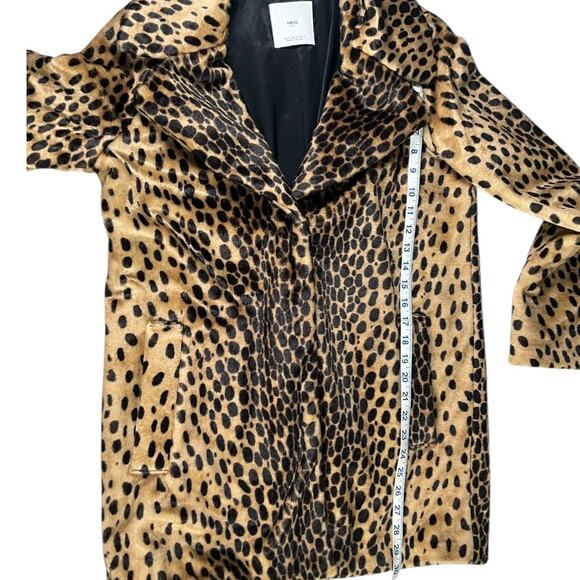 MNG Suit by Mango Leopard Faux Fur Coat – Size Small (New Without Tag) So Soft - Picture 11 of 15
